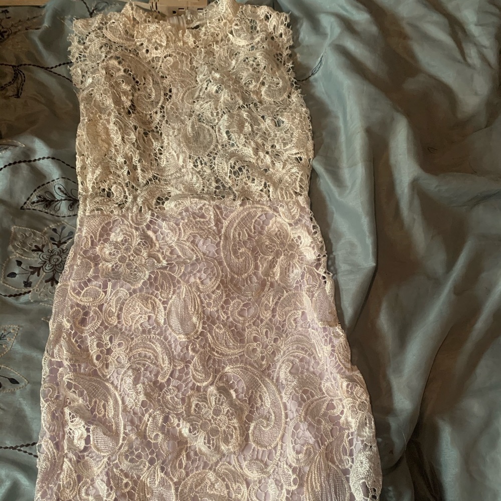 White lace dress